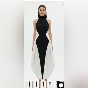 JW PEI Black and White Sleeveless Dress size 8